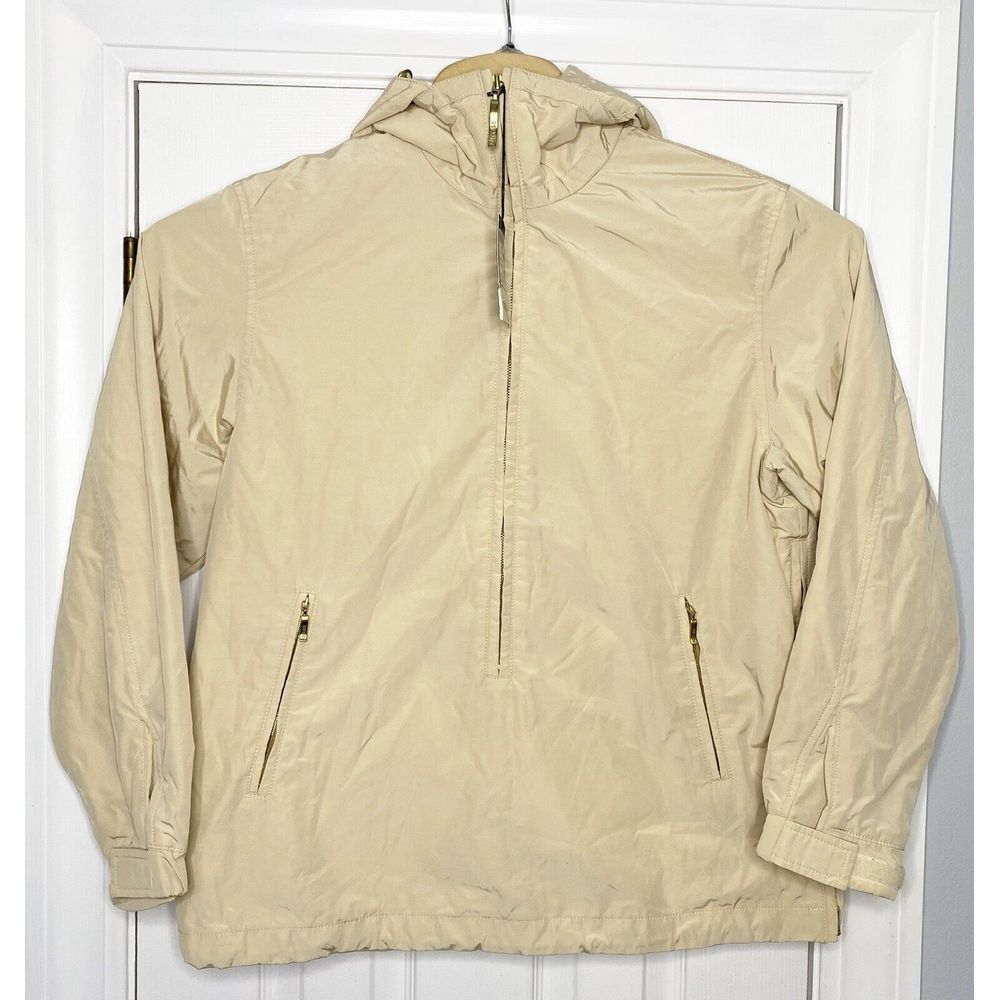 Postcard Women's Light Weight‎ Windbreaker Pullover Jacket Beige 44 US 8 New